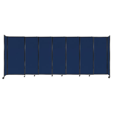 Versare StraightWall Sliding Portable Partition 15'6" x 6' Navy Blue Fabric 1472703